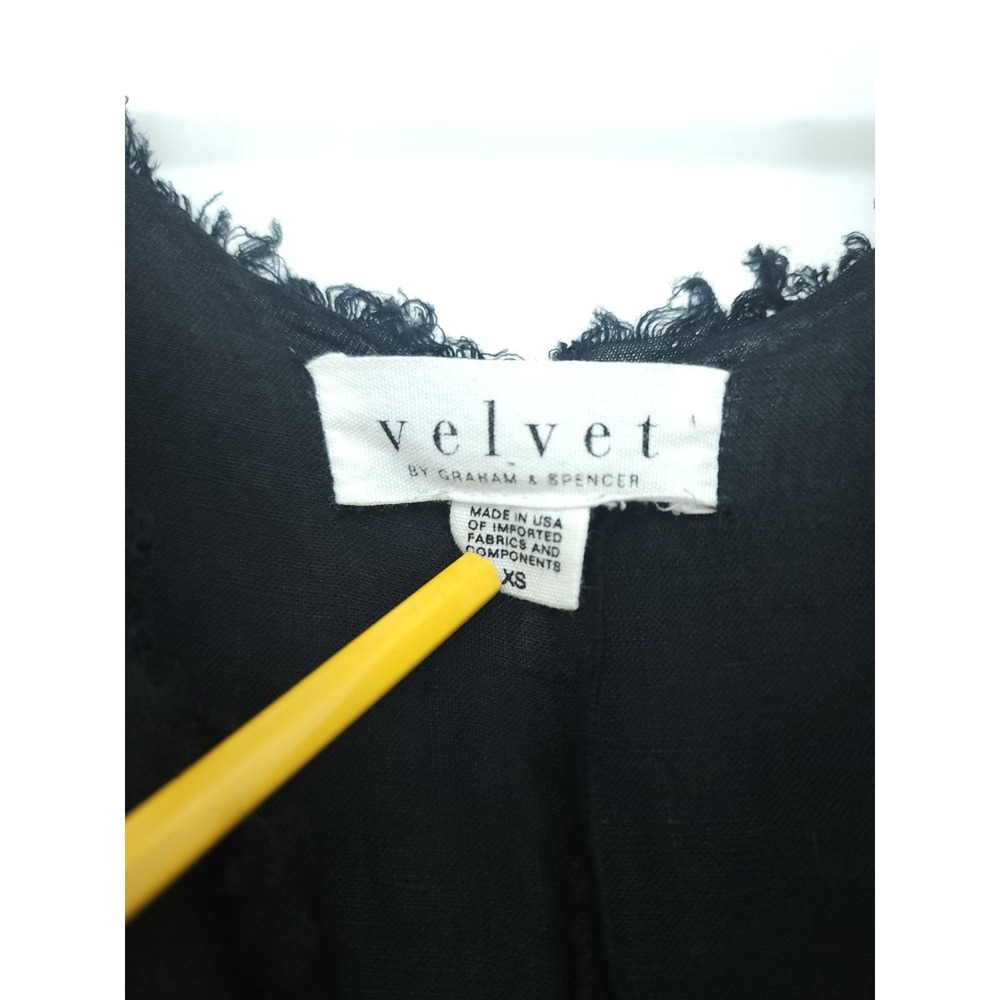 Velvet by G. S. Women XS Elevated Minimalist Coastal Relax Linen Maxi Dress READ - Picture 7 of 8